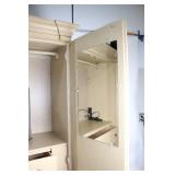 Large Wooden Armoire Entertainment Center with Drawers