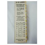 Vintage K-B Spoon Lure in original packaging