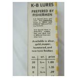 Vintage K-B Spoon Lure in original packaging