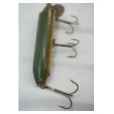 Vintage Heddon Green Scale Vamp Spook Fishing Lure