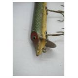 Vintage Heddon Green Scale Vamp Spook Fishing Lure