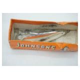 Vintage Johnson silver Minnow Lure