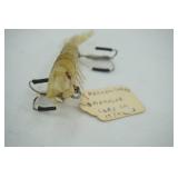 Vintage fishing lure Manning Shrimp 1954