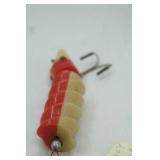 Vintage Dolly Rotator Red & White Fishing Lure