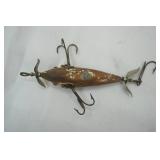 Vintage Heddon Dowagiac Wooden Minnow