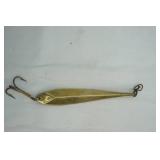 Vintage Jigging Lure 6". Gold Toned