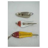 Vintage Spoon Lures/Spinnerbait 3ct