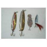 Vintage Spoon Lures 4ct