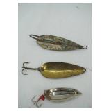 Vintage Fishing Lures 3ct