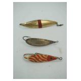 Vintage Fishing Lures 3ct