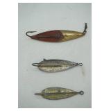 Vintage Fishing Lures 3ct