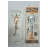 Vintage Hugger Finn Spoon Lure & Natural Bait Spinner in packaging 2ct