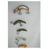 Vintage Fishing Lure Lot 5ct