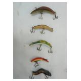 Vintage Fishing Lure Lot 5ct