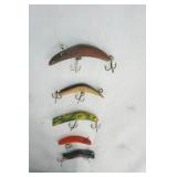 Vintage Fishing Lure Lot 5ct