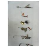 Vintage Fishing lure lot spinners