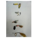 Vintage Fishing lure lot spinners
