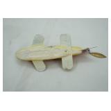 Vintage ice spearing decoy