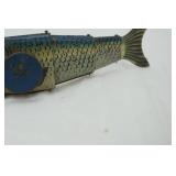 1936 Marx Toys USA Tin Windup Mechanical Fish