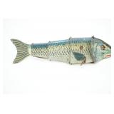 1936 Marx Toys USA Tin Windup Mechanical Fish