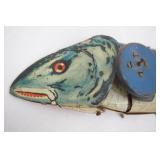 1936 Marx Toys USA Tin Windup Mechanical Fish
