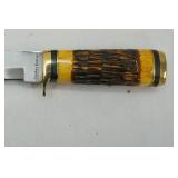 NEW Timber Rattler 3.5" hunting knife and leather belt sheath