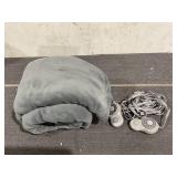 Sunbeam Queen Blanket Grey Microplush, 12 Heat Settings, 12-Hour Auto Shut-Off, Electric Heated Blanket with Controller