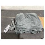 Sunbeam Twin Blanket Grey Microplush, 12 Heat Settings, 12-Hour Auto Shut-Off, Electric Heated Blanket with Controller