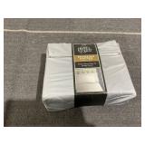 Hotel Style 4-Piece 600 Thread Count Gray Egyptian Cotton Adult Bed Sheet Set, King - Deep Pocket