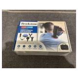 Brookstone Cordless Hot and Cold Percussion Deep Tissue Massager Gun, 6 Intensity Levels