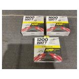 LOT OF 3 Scosche 2 Channel Car Stereo Amplifier Wiring Install Kit, 1600W & 1200W