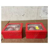 LOT OF 2 The Creme Shop Hello Kitty Peppermint Cocoa Spa Set-12.36 oz Bath Crystals+14.1 oz Sugar Body Scrub