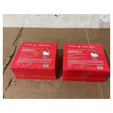 LOT OF 2 The Creme Shop Hello Kitty Peppermint Cocoa Spa Set-12.36 oz Bath Crystals+14.1 oz Sugar Body Scrub