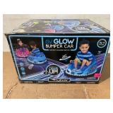 6V Blue Glow Bumper Car, Battery Powered Ride on for Children, Ages 1.5+, by Flybar