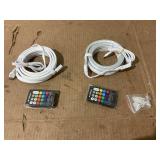 LOT OF 2 Xtreme Lit 6.5ft LED Neon Flex Light Strip, New Memory Wire, Multi-Color, Lightweight 0.4 lb, 6.3"