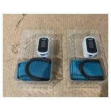 LOT OF 2 Pulse Oximeter Fingertip - Oxygen Meter Finger Pulse Oximeter - Blood Oxygen Saturation Monitor with Heart Rate and Fast Spo2 Reading, Pulse Ox with TFT Screen, Lanyard (Not include Batteries