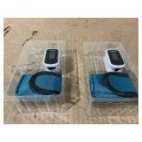 LOT OF 2 Pulse Oximeter Fingertip - Oxygen Meter Finger Pulse Oximeter - Blood Oxygen Saturation Monitor with Heart Rate and Fast Spo2 Reading, Pulse Ox with TFT Screen, Lanyard (Not include Batteries