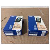 LOT OF 2 Pulse Oximeter Fingertip - Oxygen Meter Finger Pulse Oximeter - Blood Oxygen Saturation Monitor with Heart Rate and Fast Spo2 Reading, Pulse Ox with TFT Screen, Lanyard (Not include Batteries