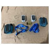 LOT OF 2 Pulse Oximeter Fingertip - Oxygen Meter Finger Pulse Oximeter - Blood Oxygen Saturation Monitor with Heart Rate and Fast Spo2 Reading, Pulse Ox with TFT Screen, Lanyard (Not include Batteries