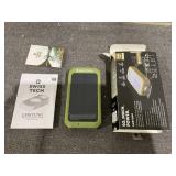 Swiss Tech 20000 mAh Wireless Power Bank with Flashlight and Charging Pad, IP54 Weatherproof