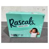 Rascal + Friends Premium Diapers, Size 1, 108 Count Absorbing Diaper
