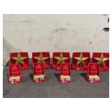 LOT OF 9 Holiday Time Stocking Holder & Tree Topper