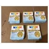 LOT OF 5 Icy Hot Max Topical Pain Reliever Patches, Numbing Cream and Muscle Rub Alternative, 4% Lidocaine and 1% Menthol