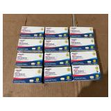 LOT OF 12 Equate Dual-Action Acetaminophen & Ibuprofen Pain Reliever Caplets, 72 Count