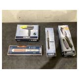 LOT OF 4 Conair Hair Tools