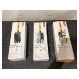 LOT OF 3 Danielle Creations 1.25" Ceramic Triple Barrel Waving Wand