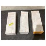 LOT OF 3 Danielle Creations 1.25" Ceramic Triple Barrel Waving Wand