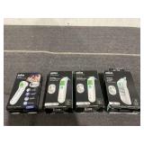 LOT OF 4 Braun Thermometers
