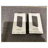 LOT OF 2 Mophie Power Boost XL (20K)- Black - PowerStation containing Large Internal Battery and Versatile USB-C Port