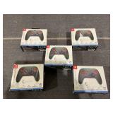 LOT OF 5 PowerA Enhanced Wireless Controller for Nintendo Switch with Lumectra